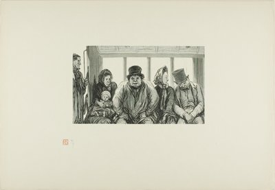 Interiör av en buss av Charles Maurand