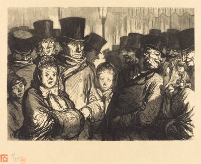 Boulevard du Temple vid midnatt av Charles Maurand after Honoré Daumier