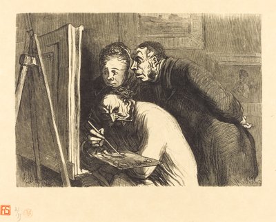 Målare och borgerliga av Charles Maurand after Honoré Daumier