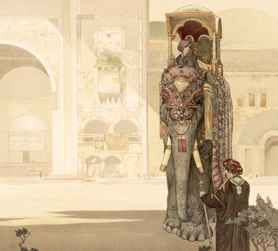 Ceremoniell elefant, från "Djungelboken" av Rudyard Kipling, 1903 av Charles Maurice Detmold