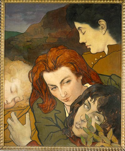 Composition allegorique, ca 1892 (målning på duk) av Charles Maurin