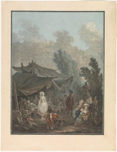Fyra scener av byliv Bybröllop Noce de Village Fyra genrepresentationer av byliv (serietitel) av Charles Melchior Descourtis