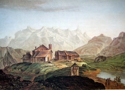 Gotthard Hospice 1785 av Charles Melchior Descourtis