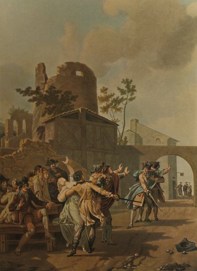 La Rixe, Bråket, c1780, 1913 av Charles Melchior Descourtis