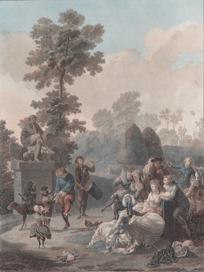 Tamburinen, 1788-94. av Charles Melchior Descourtis