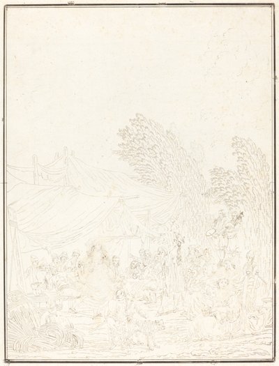 Noce de Village Village Bröllop, 1785. av Charles Melchior Descourtis