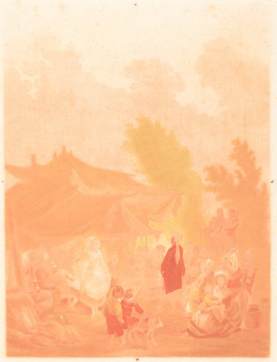 Noce de Village Village Bröllop, 1785. av Charles Melchior Descourtis