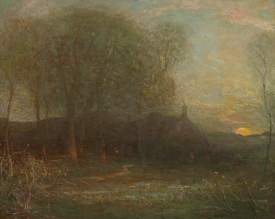 Skördemånen, ca. 1908. av Charles Melville Dewey