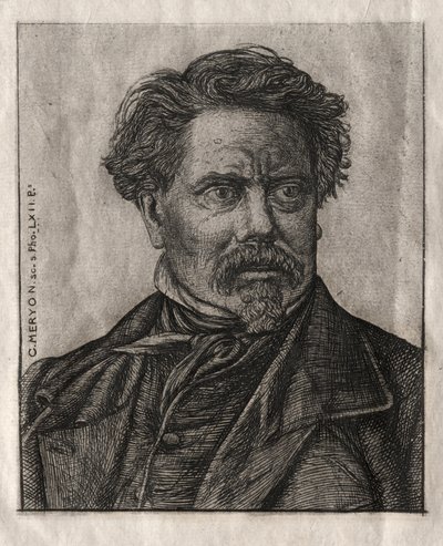 Benjamin Fillon, Bokstävernas man, 1862. av Charles Meryon