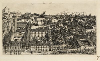 Collège Henri IV (Lycée Napoléon) av Charles Meryon