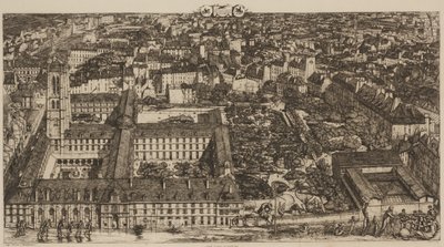 College Henri IV (eller Lycée Napoléon) av Charles Meryon