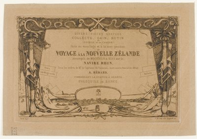 Omslag till en resa till Nya Zeeland (1842-46) av Charles Meryon