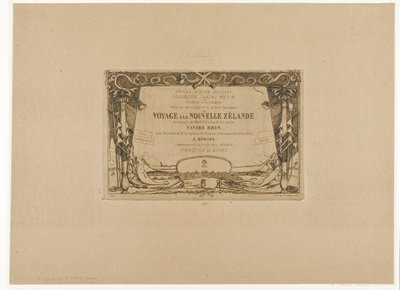 Omslag till en resa till Nya Zeeland (1842-46) av Charles Meryon