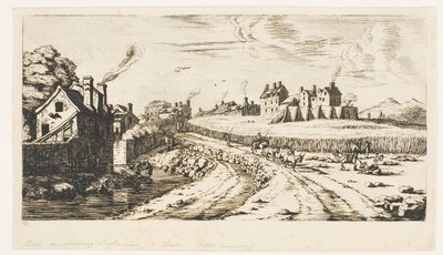 Ingång till förorten Saint-Marceau, Paris av Charles Meryon