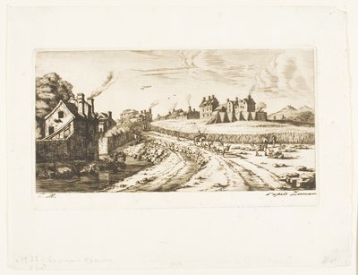 Ingång till förorten Saint-Marceau, Paris av Charles Meryon