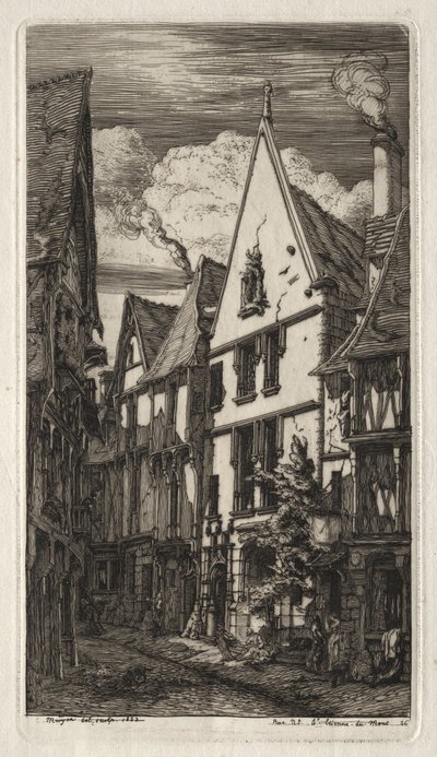 Etsningar av Paris: i Bourges av Charles Meryon