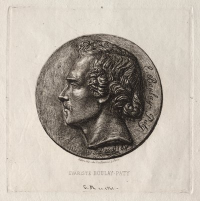 Evariste Boulay-Paty; 詩人スウェーデン人 av Charles Meryon