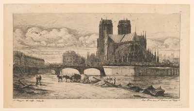 The Apse of Notre-Dame de Paris (The Apse of Notre-Dame, Paris) av Charles Meryon