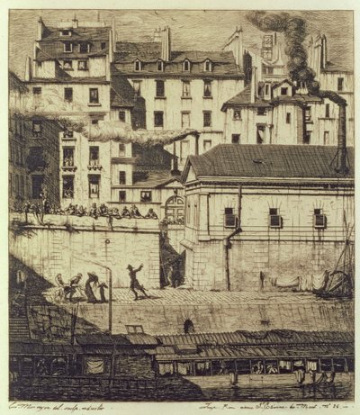 Bårhuset av Charles Meryon