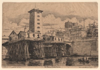 Notre-Dame-pumpen av Charles Meryon