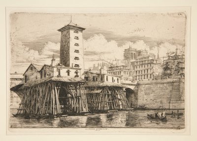 Notre-Dame-pumpen, 1852 av Charles Meryon