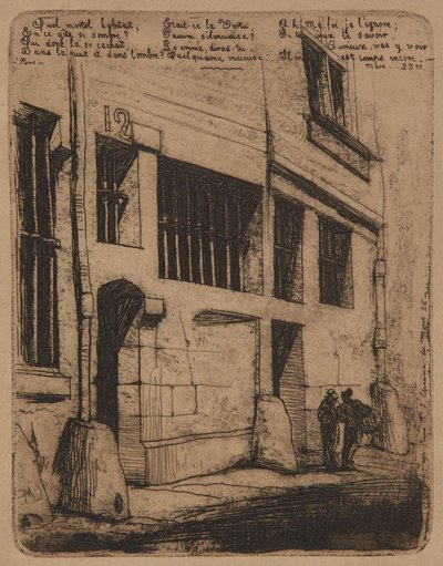 La Rue des Mauvais Garçons - 1854 av Charles Meryon