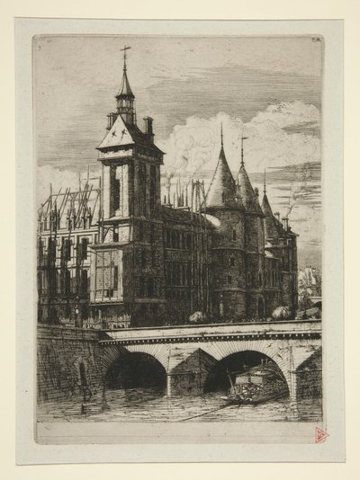 Klocktornet, Paris av Charles Meryon