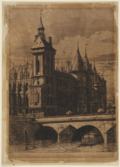 Klocktornet - 1852 av Charles Meryon