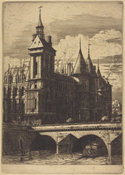 Klocktornet, Paris av Charles Meryon