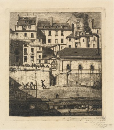 La morgue, Paris (Bårhuset) av Charles Meryon