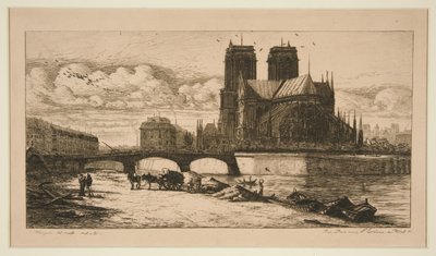 Absiden i Notre-Dame av Charles Meryon