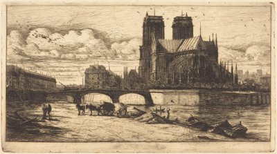 Absiden i Notre-Dame de Paris av Charles Meryon