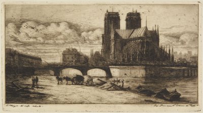 Absiden i Notre-Dame de Paris av Charles Meryon