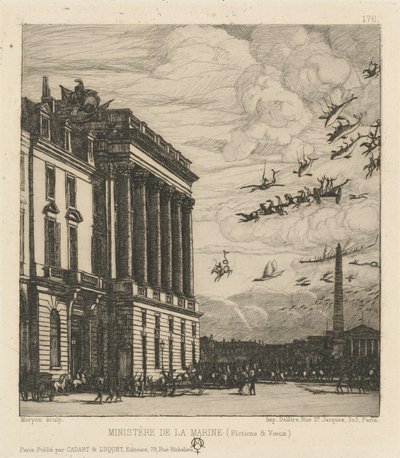 Marinens ministerium, Paris (Amiralitetet, Paris) av Charles Meryon