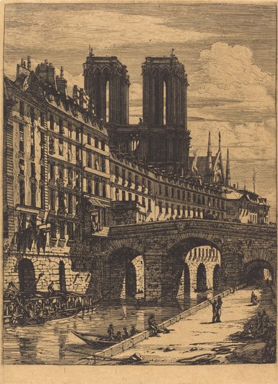 Lilla bron, Paris av Charles Meryon