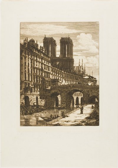 Lilla bron, Paris av Charles Meryon