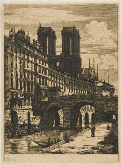 Lilla bron, Paris av Charles Meryon