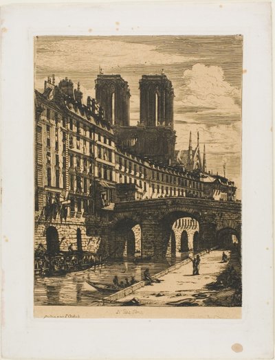 Lilla bron, Paris av Charles Meryon