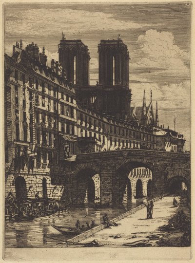 Petit Pont, Paris av Charles Meryon