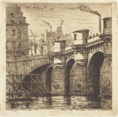 Pont Neuf, Paris av Charles Meryon