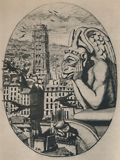 Le Stryge 8th State 6 34 x 5 18 tum, 1853, 1927 av Charles Meryon
