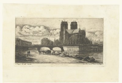 Vår Fru i Paris Apsiden av Notre-Dame Etsningar på Paris (serietitel) av Charles Meryon