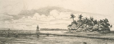 Oceanien, holmar i Uvea av Charles Meryon