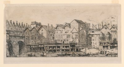 En del av staden mot slutet av 1600-talet av Charles Meryon
