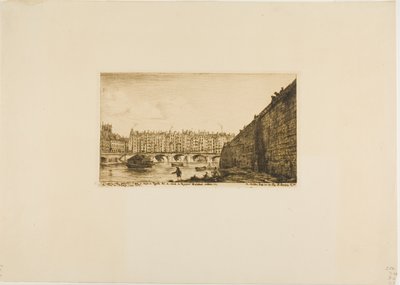 Pont-au-Change, Paris, omkring 1784 av Charles Meryon