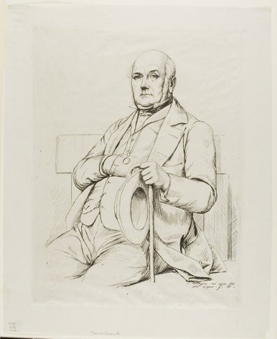 Porträtt av Casimir sagan av Charles Meryon