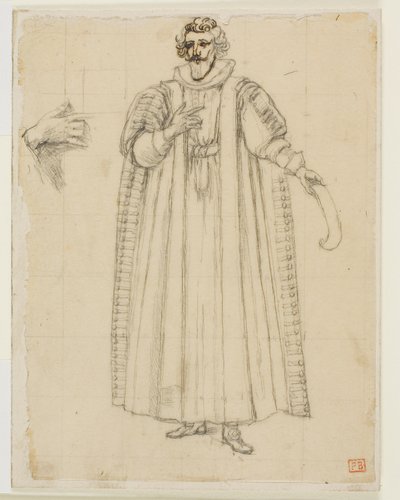 Porträtt av François Viete av Charles Meryon