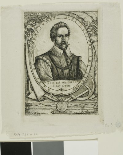 Porträtt av René de Laudonnière Sablais (de Burdigale) av Charles Meryon