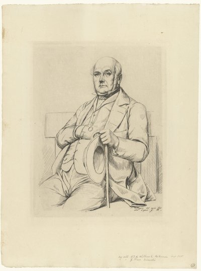 Porträtt av Casimir Le Conte av Charles Meryon