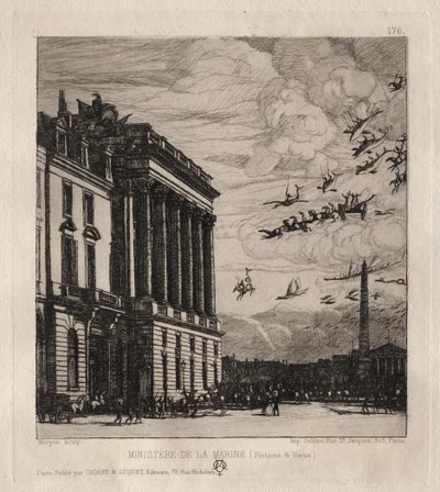 Amiralitetet, Paris av Charles Meryon